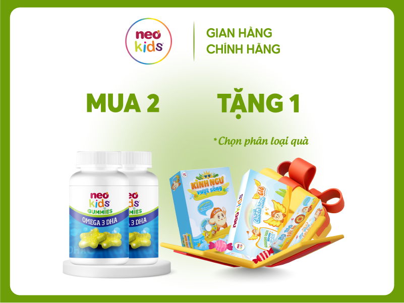 NeoKids DHA ngôi sao - DHA cho bé thông minh, ghi nhớ tốt